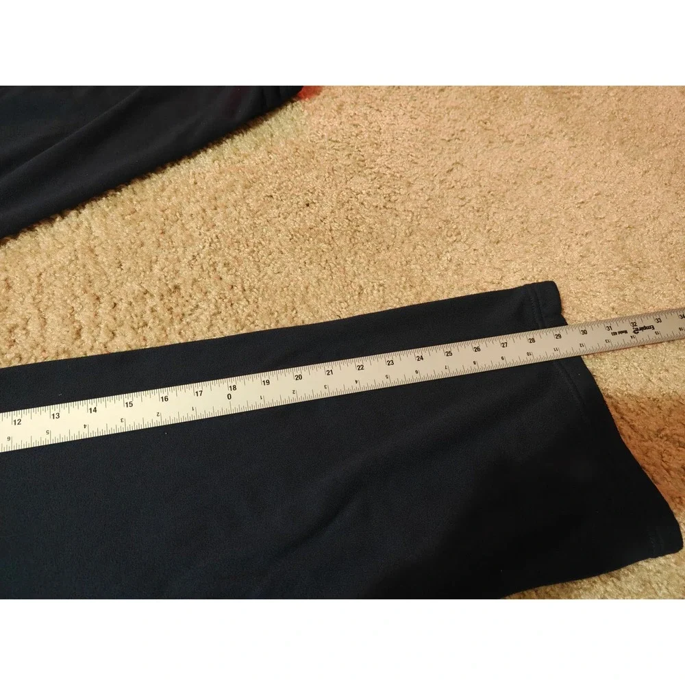 Reebok Mens Large Navy Blue Fleece Athletic Pants Straight Leg 3RBMP969